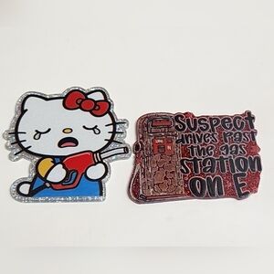 Flatback Funny Focal Bead Badge Keychain Bag Clip Crafts Magnet Gas‎ Station
